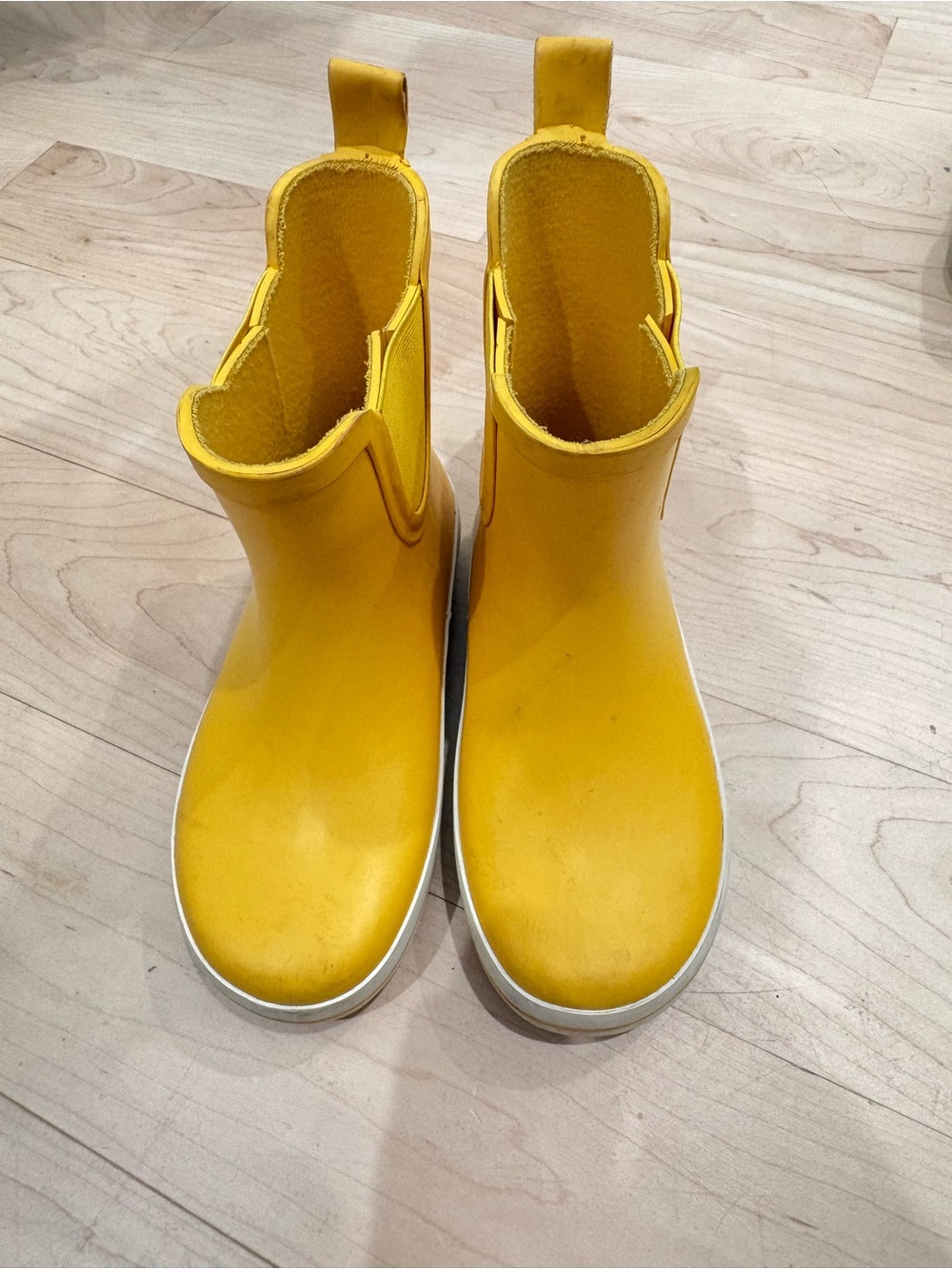 J. Crew Kids Yellow Pull-On Rain Boots